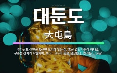 🌟대둔도: 전라남도 신안군 흑산면 오리에 있는 섬. 흑산 열도 가운데 하나로, 구릉성 산지가 탁월하며, 보... - 표준국어대사전