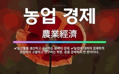 🌟농업 경제: 농산물을 생산하고 소비하는 분야의 경제., 농업에 대하여 경제학적 관점에서 고찰하고 연구하는... - 표준국어대사전