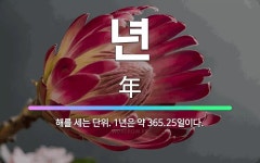 🌟년: 해를 세는 단위. 1년은 약 365.25일이다. - 표준국어대사전