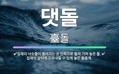 🌟댓돌: 집채의 앞뒤에 오르내릴 수 있게 놓은 돌층계., 집채의 낙숫물이 떨어지는 곳 안쪽으로 돌려 가며 ... - 표준국어대사전