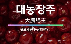 🌟대농장주: 규모가 큰 농장의 주인. - 표준국어대사전