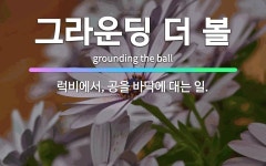 🌟그라운딩 더 볼: 럭비에서, 공을 바닥에 대는 일. - 표준국어대사전