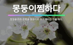 🌟몽둥이찜하다: 찜질을 하듯 온몸을 몽둥이로 마구 때리는 짓을 하다. - 표준국어대사전