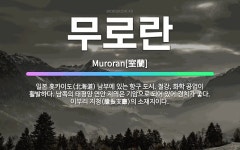 🌟무로란: 일본 홋카이도(北海道) 남부에 있는 항구 도시. 철강, 화학 공업이 활발하다. 남쪽의 태평양 연... - 표준국어대사전