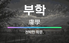 🌟부학: 천박한 학문. - 표준국어대사전