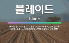 🌟블레이드: 추진기 따위의 날개., 스케이트의 얼음면에 접촉하는 금속 부분., 조정ㆍ카누 따위에서, 노의 ... - 표준국어대사전