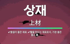 🌟상재: 품질이 좋은 재료., 활을 만드는 재료로서, 가장 좋은 물소 뿔. - 표준국어대사전