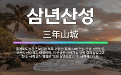 🌟삼년산성: 충청북도 보은군 보은읍 북쪽 오항산(烏項山)에 있는 산성. 삼년산은 보은의 신라 때의 이름이며... - 표준국어대사전