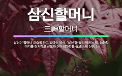 🌟삼신할머니: 삼신이 할머니 모습을 하고 있다는 데서, ‘삼신’을 달리 이르는 말. (삼신: 아기를 점지하... - 표준국어대사전