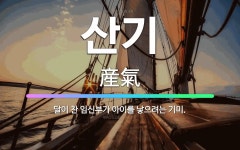 🌟산기: 달이 찬 임신부가 아이를 낳으려는 기미. - 표준국어대사전