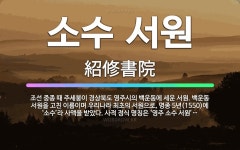 🌟소수 서원: 조선 중종 때 주세붕이 경상북도 영주시의 백운동에 세운 서원. 백운동 서원을 고친 이름이며 ... - 표준국어대사전