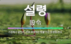 🌟설령: 가정해서 말하여. 주로 부정적인 뜻을 가진 문장에 쓴다. - 표준국어대사전