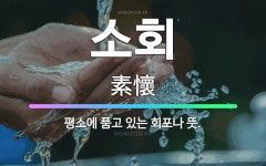 🌟소회: 평소에 품고 있는 회포나 뜻. - 표준국어대사전