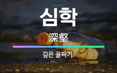 🌟심학: 깊은 골짜기. - 표준국어대사전