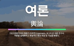 🌟여론: 1922년에 미국의 평론가 리프먼(Lippmann, W.)이 쓴 여론 연구서. 여론을 실체화하고 ... - 표준국어대사전