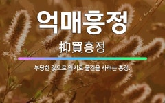🌟억매흥정: 부당한 값으로 억지로 물건을 사려는 흥정. - 표준국어대사전