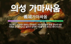 🌟의성 가마싸움: 경상북도 의성에서 행하는 민속놀이. 서당 아이들이 편을 갈라서 서로 어깨로 상대를 밀치고... - 표준국어대사전