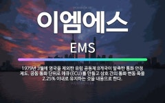 🌟이엠에스: 1979년 3월에 영국을 제외한 유럽 공동체 8개국이 발족한 통화 안정 제도. 공동 통화 단위... - 표준국어대사전