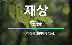 🌟재상: 어버이의 상중(喪中)에 있음. - 표준국어대사전