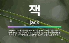 🌟잭: 작은 힘으로 무거운 것을 수직으로 들어 올리는 기중기의 하나. 가옥의 토대나 자동차를 들어 올려 하... - 표준국어대사전
