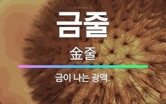 🌟금줄: 금이 나는 광맥. - 표준국어대사전