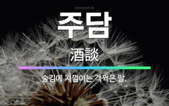 🌟주담: 술김에 지껄이는 객쩍은 말. - 표준국어대사전