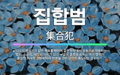 🌟집합범: 다수의 행위자가 같은 목표를 향하여 같은 방향에서 공동으로 작용하는 범죄. 소요죄, 내란죄 따위... - 표준국어대사전