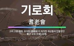 🌟기로회: 고려 고종 때에, 유자량(庾資諒)이 퇴직한 재상들과 만들었던 불교 교유(交遊) 단체. - 표준국어대사전