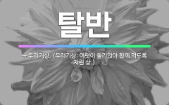 🌟탈반: → 두리기상. (두리기상: 여럿이 둘러앉아 함께 먹도록 차린 상.) - 표준국어대사전