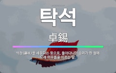 🌟탁석: 석장(錫杖)을 세운다는 뜻으로, 돌아다니던 승려가 한 절에 오래 머무름을 이르는 말. - 표준국어대사전