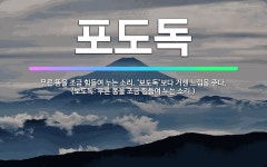 🌟포도독: 무른 똥을 조금 힘들여 누는 소리. ‘보도독’보다 거센 느낌을 준다. (보도독: 무른 똥을 조금... - 표준국어대사전