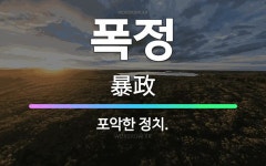 🌟폭정: 포악한 정치. - 표준국어대사전