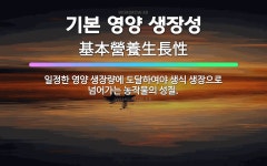 🌟기본 영양 생장성: 일정한 영양 생장량에 도달하여야 생식 생장으로 넘어가는 농작물의 성질. - 표준국어대사전