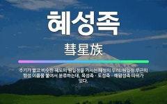 🌟혜성족: 주기가 짧고 비슷한 궤도의 원일점을 가지는 혜성의 무리. 원일점 부근의 행성 이름을 붙여서 분류... - 표준국어대사전