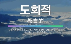 🌟도회적: 풍기는 분위기가 도시에서 사는 것 같은., 풍기는 분위기가 도시에서 사는 것 같은 것. - 표준국어대사전
