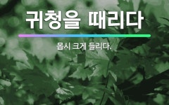 🌟귀청을 때리다: 몹시 크게 들리다. - 표준국어대사전