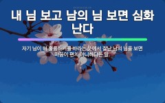 🌟내 님 보고 남의 님 보면 심화 난다: 자기 님이 더 훌륭하기를 바라는 뜻에서 잘난 남의 님을 보면 마음... - 표준국어대사전