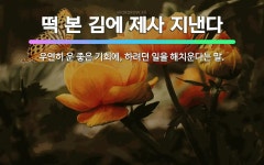 🌟떡 본 김에 제사 지낸다: 우연히 운 좋은 기회에, 하려던 일을 해치운다는 말. - 표준국어대사전