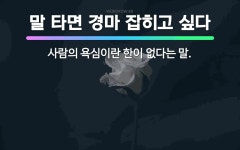 🌟말 타면 경마 잡히고 싶다: 사람의 욕심이란 한이 없다는 말. - 표준국어대사전
