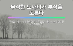 🌟무식한 도깨비가 부작을 모른다: 무식한 사람이 제게 중요한 것이 무엇인지 몰라서 크게 실수를 하게 된다는 말. - 표준국어대사전