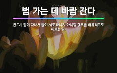 🌟범 가는 데 바람 간다: 반드시 같이 다녀서 둘이 서로 떠나지 아니할 경우를 비유적으로 이르는 말. - 표준국어대사전