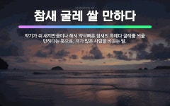 🌟참새 굴레 쌀 만하다: 약기가 쥐 새끼만큼이나 해서 약삭빠른 참새의 목에다 굴레를 씌울 만하다는 뜻으로,... - 표준국어대사전