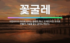 🌟꽃굴레: 어린아이의 머리에 씌우는 굴레의 하나. 오색의 비단 오리로 만들어 구슬을 달고 금자도 박는다. - 표준국어대사전
