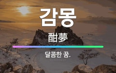 🌟감몽: 달콤한 꿈. - 표준국어대사전