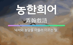 🌟농한희어: 낙서와 농담을 아울러 이르는 말. - 표준국어대사전