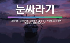 🌟눈싸라기: → 싸라기눈. (싸라기눈: 빗방울이 갑자기 찬 바람을 만나 얼어 떨어지는 쌀알 같은 눈.) - 표준국어대사전