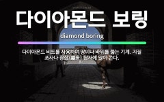 🌟다이아몬드 보링: 다이아몬드 비트를 사용하여 땅이나 바위를 뚫는 기계. 지질 조사나 광상(鑛床) 탐사에 ... - 표준국어대사전