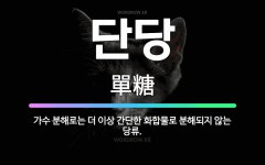 🌟단당: 가수 분해로는 더 이상 간단한 화합물로 분해되지 않는 당류. - 표준국어대사전
