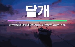 🌟달개: 금관 따위에 매달아 반짝거리도록 한 얇은 쇠붙이 장식. - 표준국어대사전