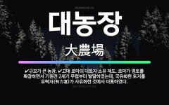 🌟대농장: 규모가 큰 농장., 고대 로마의 대토지 소유 제도. 로마가 영토를 확장하면서 기원전 2세기 무렵... - 표준국어대사전
